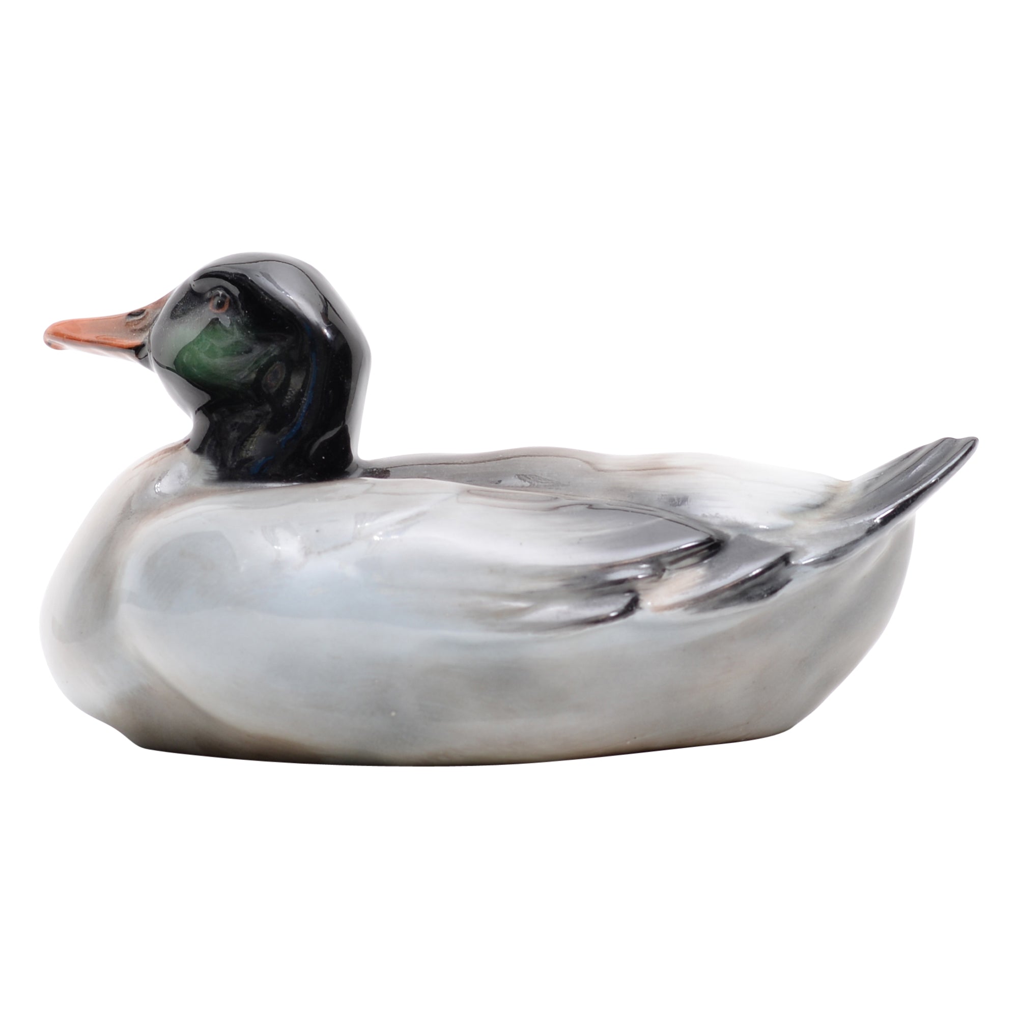 Drake resting animal figurine