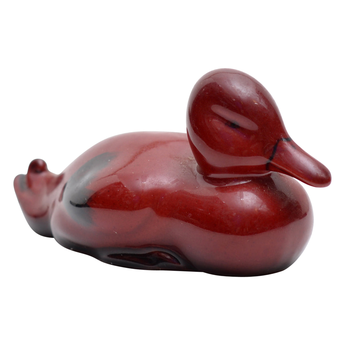 Duck resting figurine
