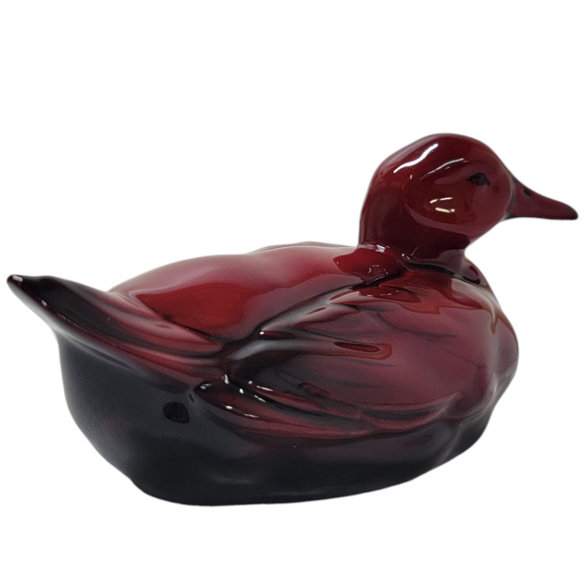 Duck flambe sculpture