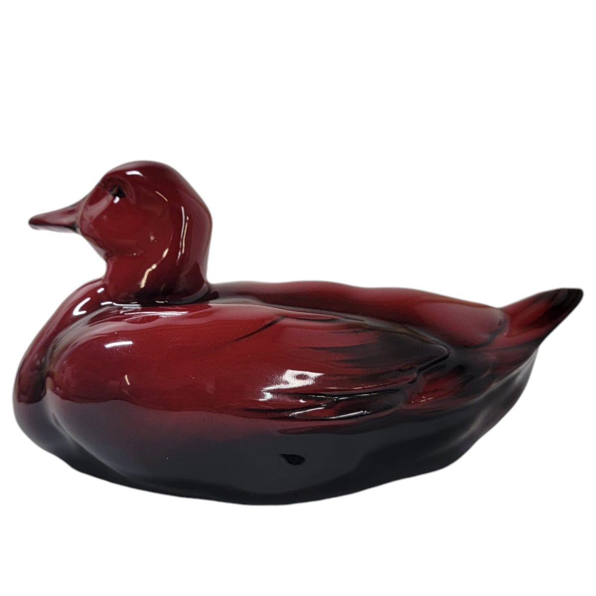 Duck flambe sculpture