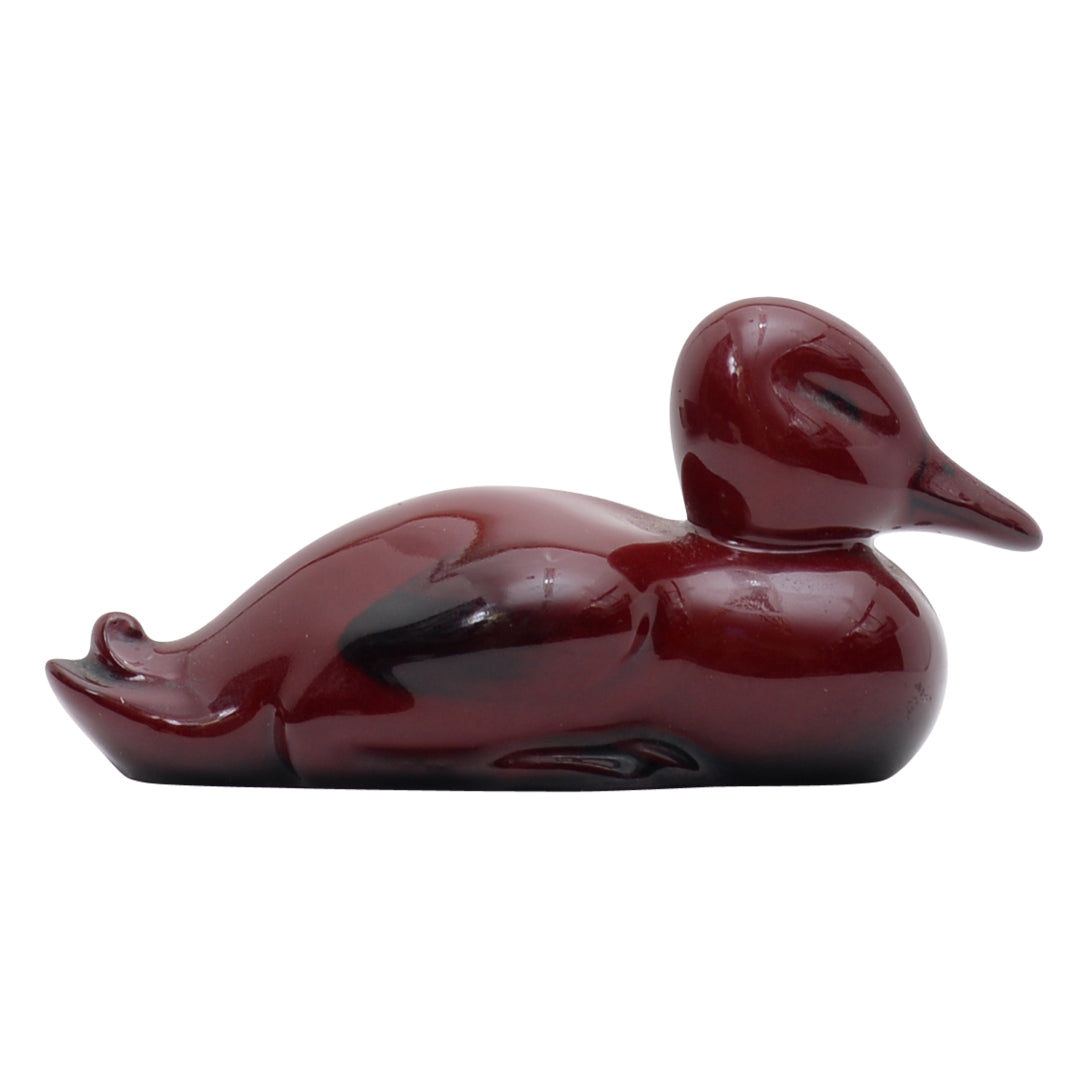 Duck flambe sculpture