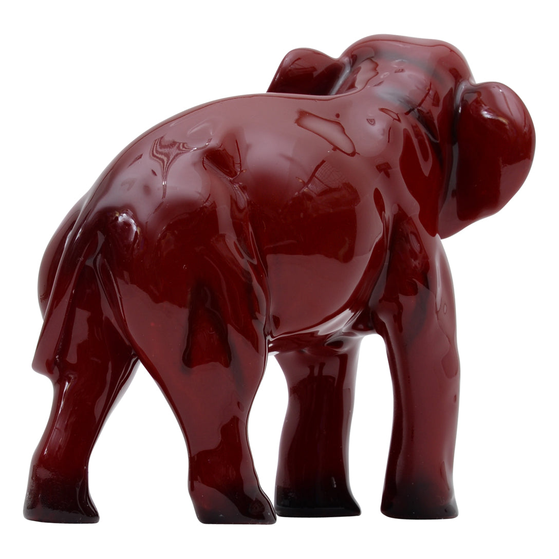 Elephant flambe sculpture
