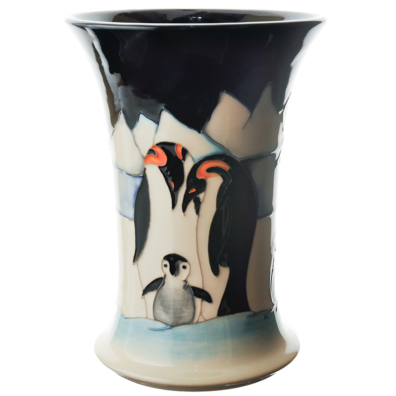 Family on Ice Vase
