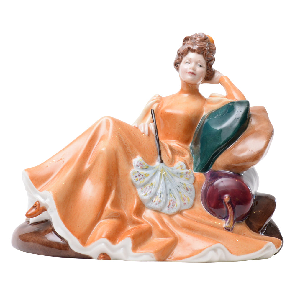 Lady Sitting On Sofa