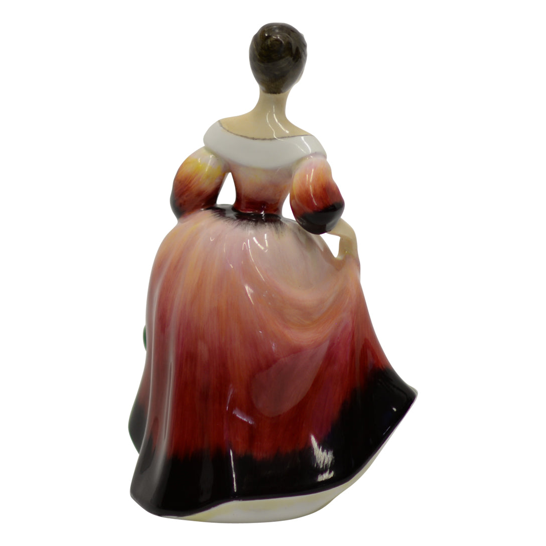 Lady figurine stamped flambe prototype