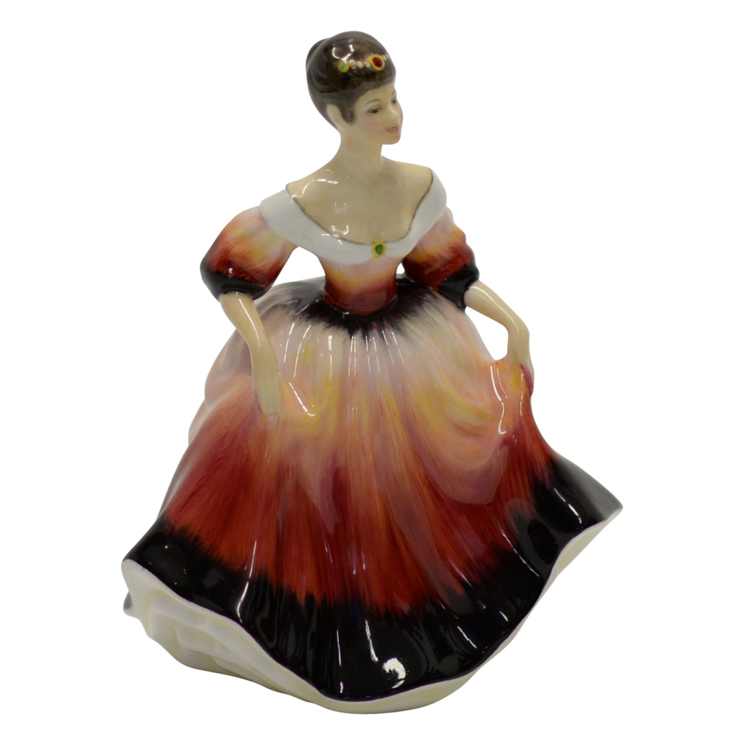 Lady figurine stamped flambe prototype