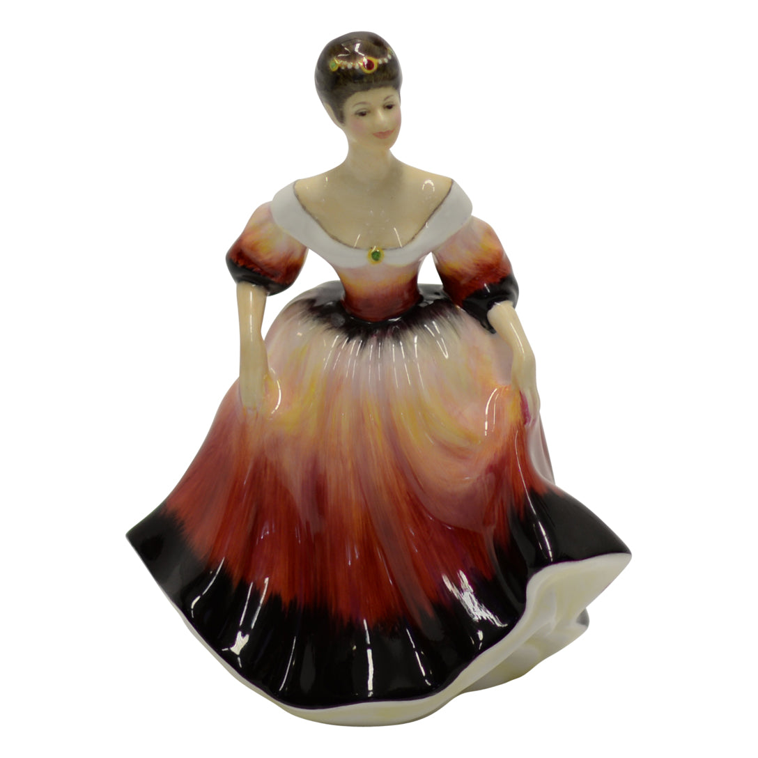 Lady figurine stamped flambe prototype