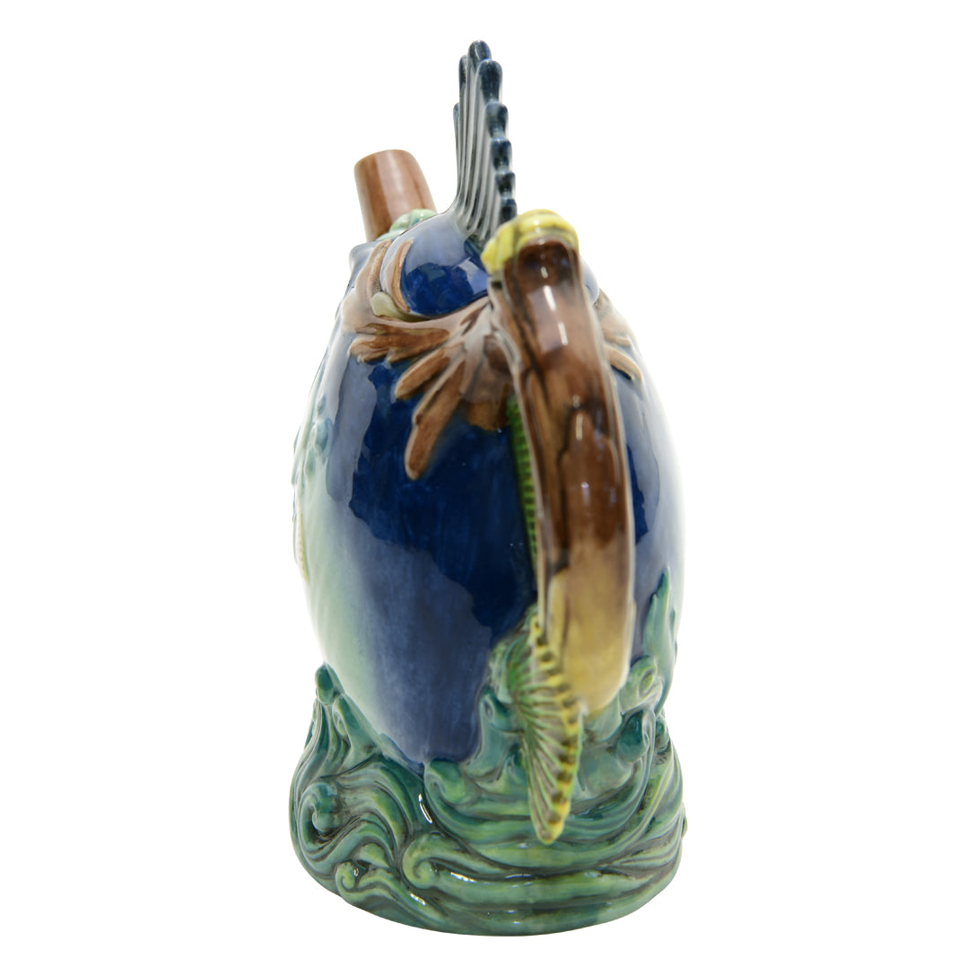 Minton majolica fish teapot