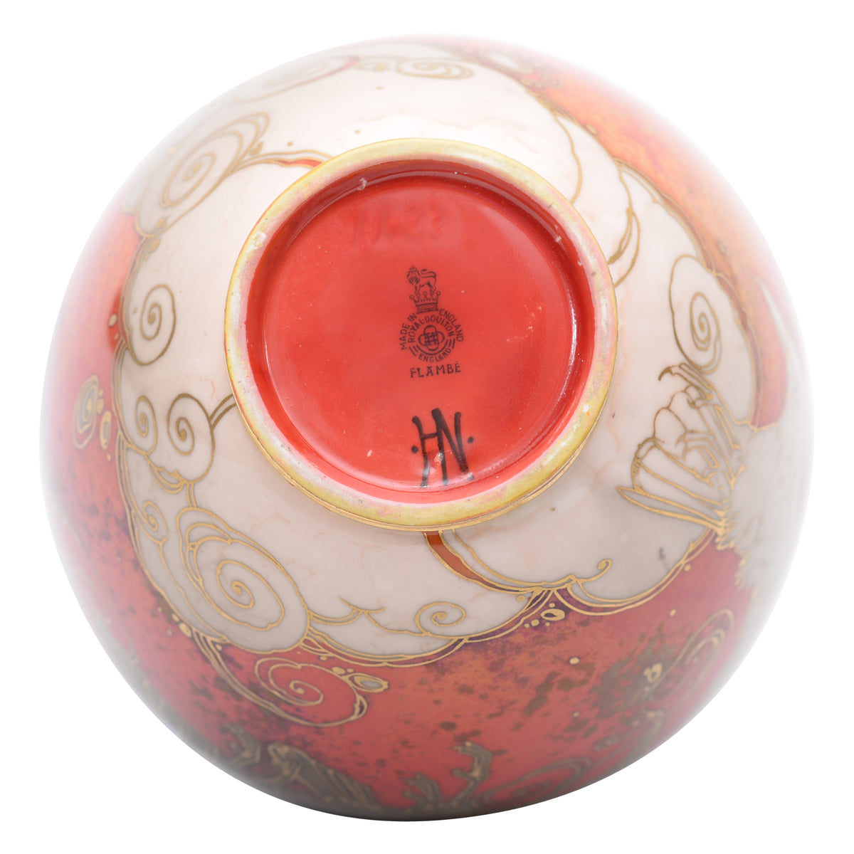 Flambe Ravens Vase