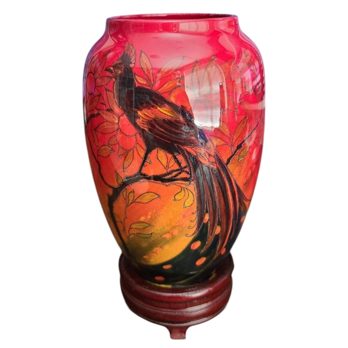 Sung Flambe Vase - Peacock