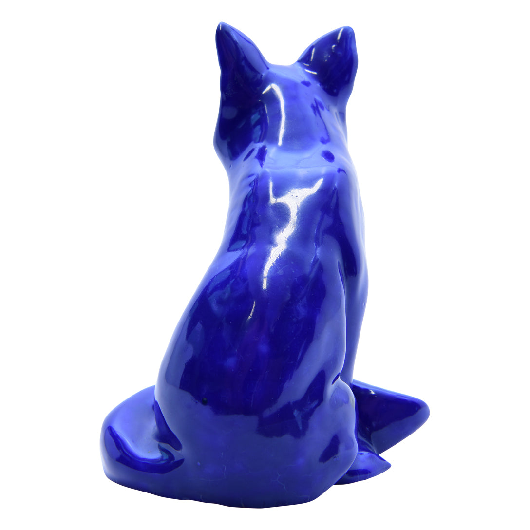 Blue Flambe Fox Sitting