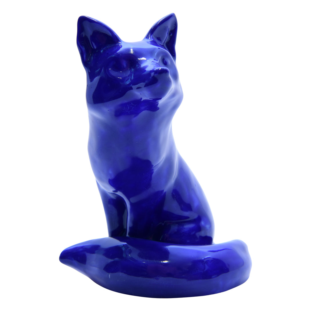 Blue Flambe Fox Sitting