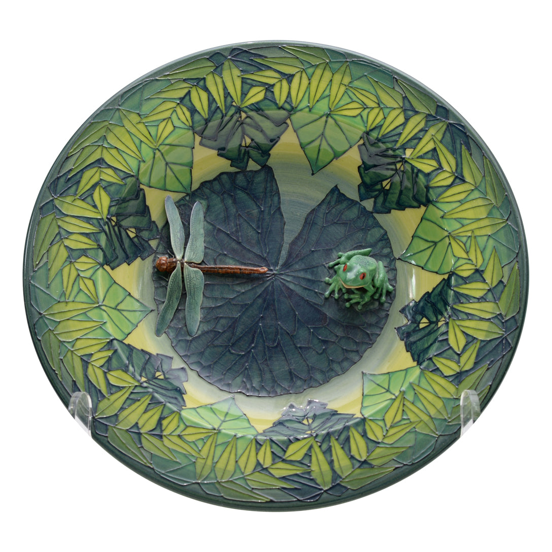 Frog & dragon fly bowl