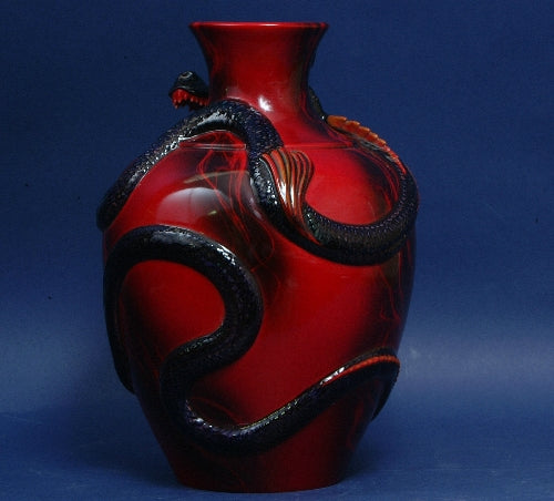Fuyang Dragon Vase Flambe