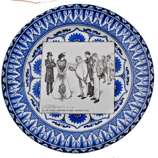 Gibson Girl "A Widow and her Friends" Plate