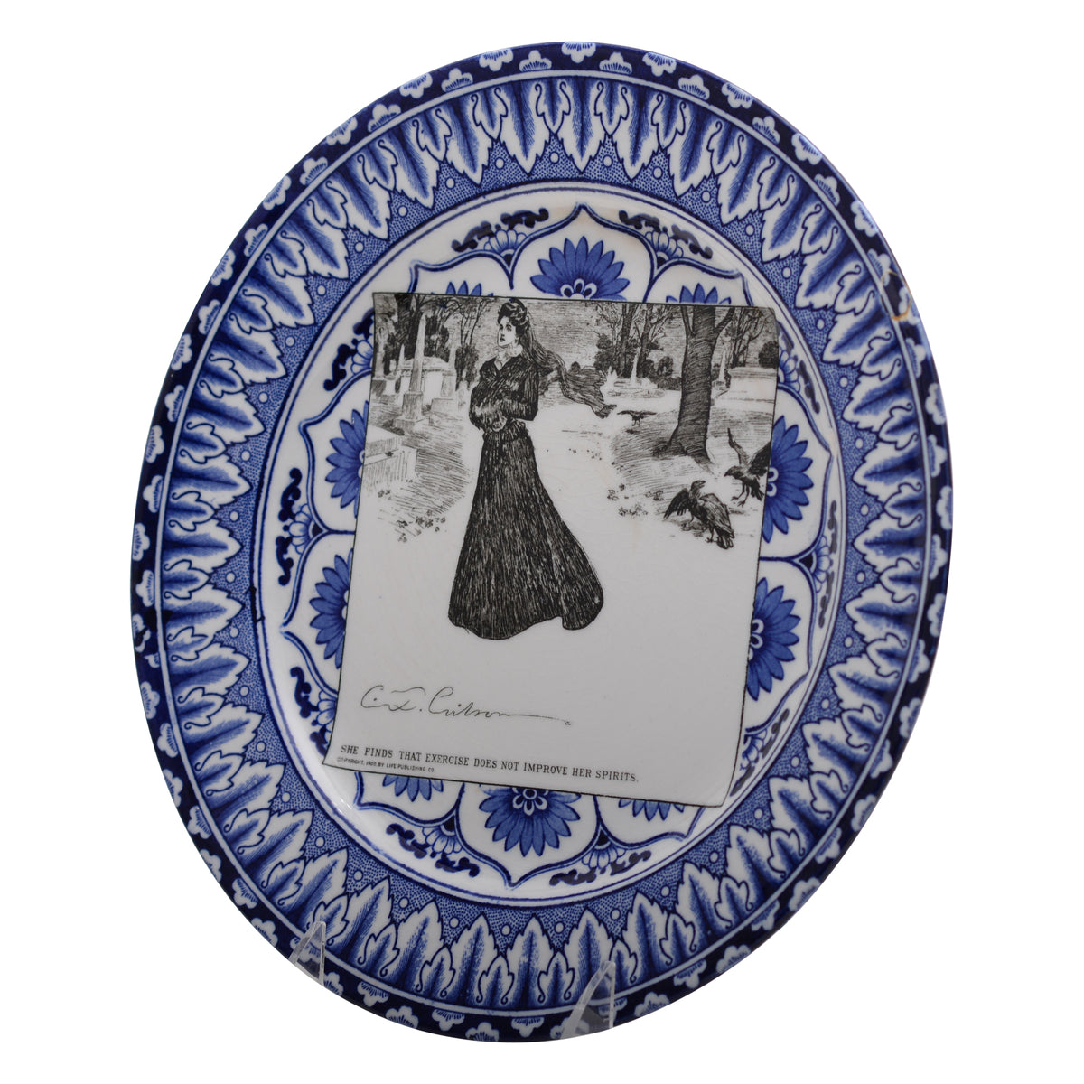 Gibson Girl "A Widow and her Friends" Plate