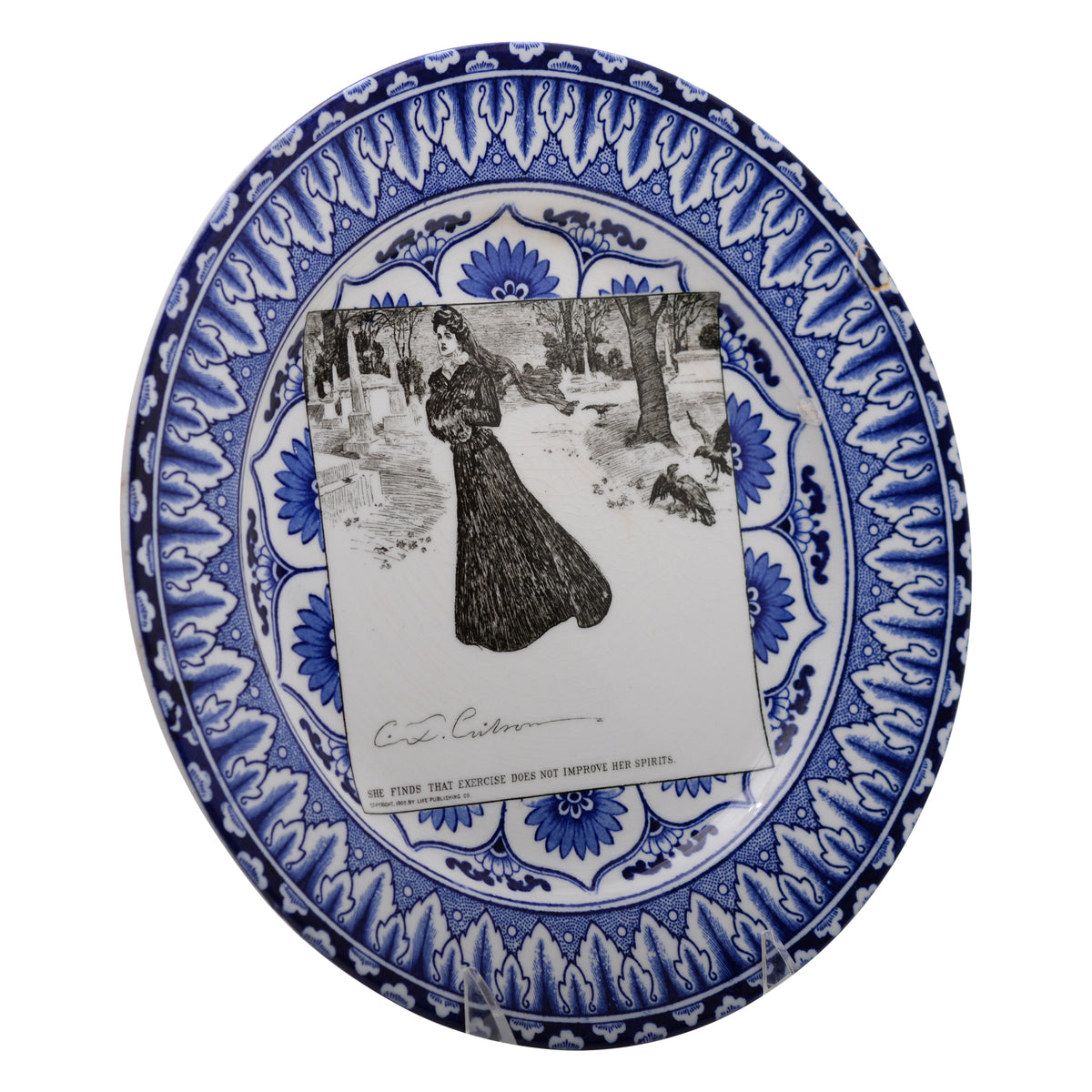 Gibson Girl "A Widow and her Friends" Plate