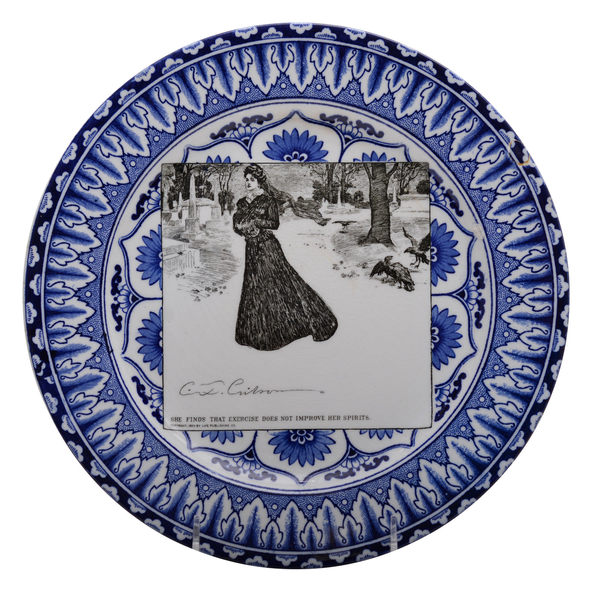 Gibson Girl "A Widow and her Friends" Plate