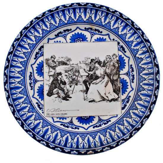 Gibson Girl "A Widow and her Friends" Plate