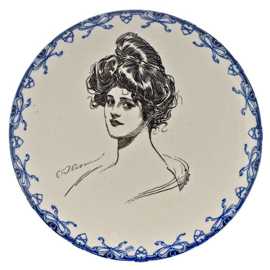 Gibson Girl Portrait Plate