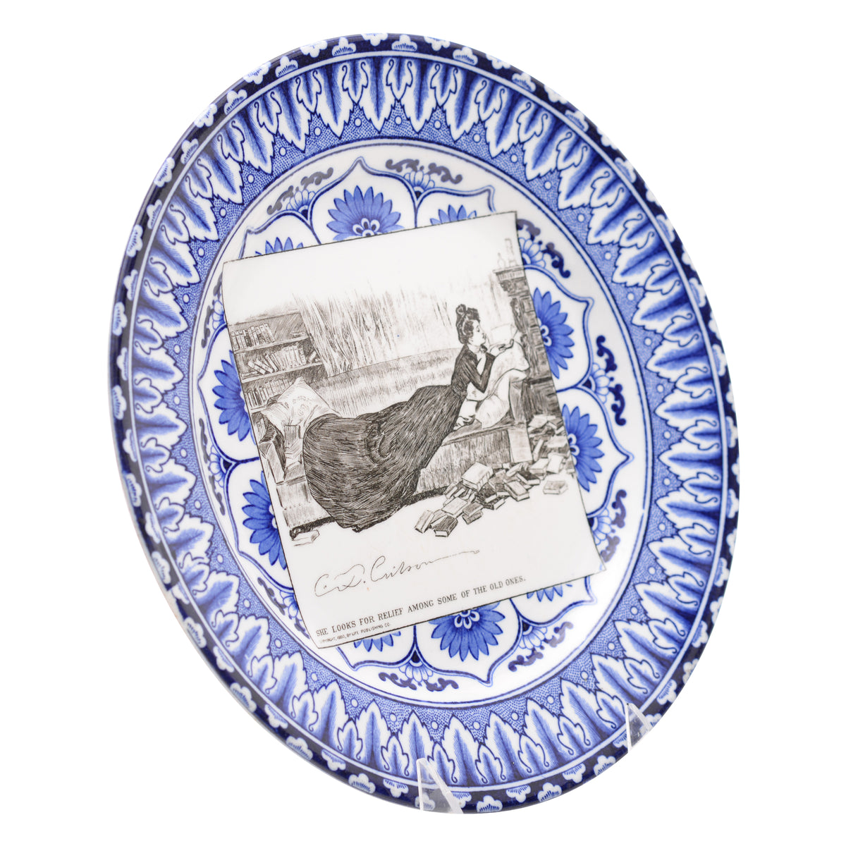 Gibson Girl "A Widow and her Friends" Plate