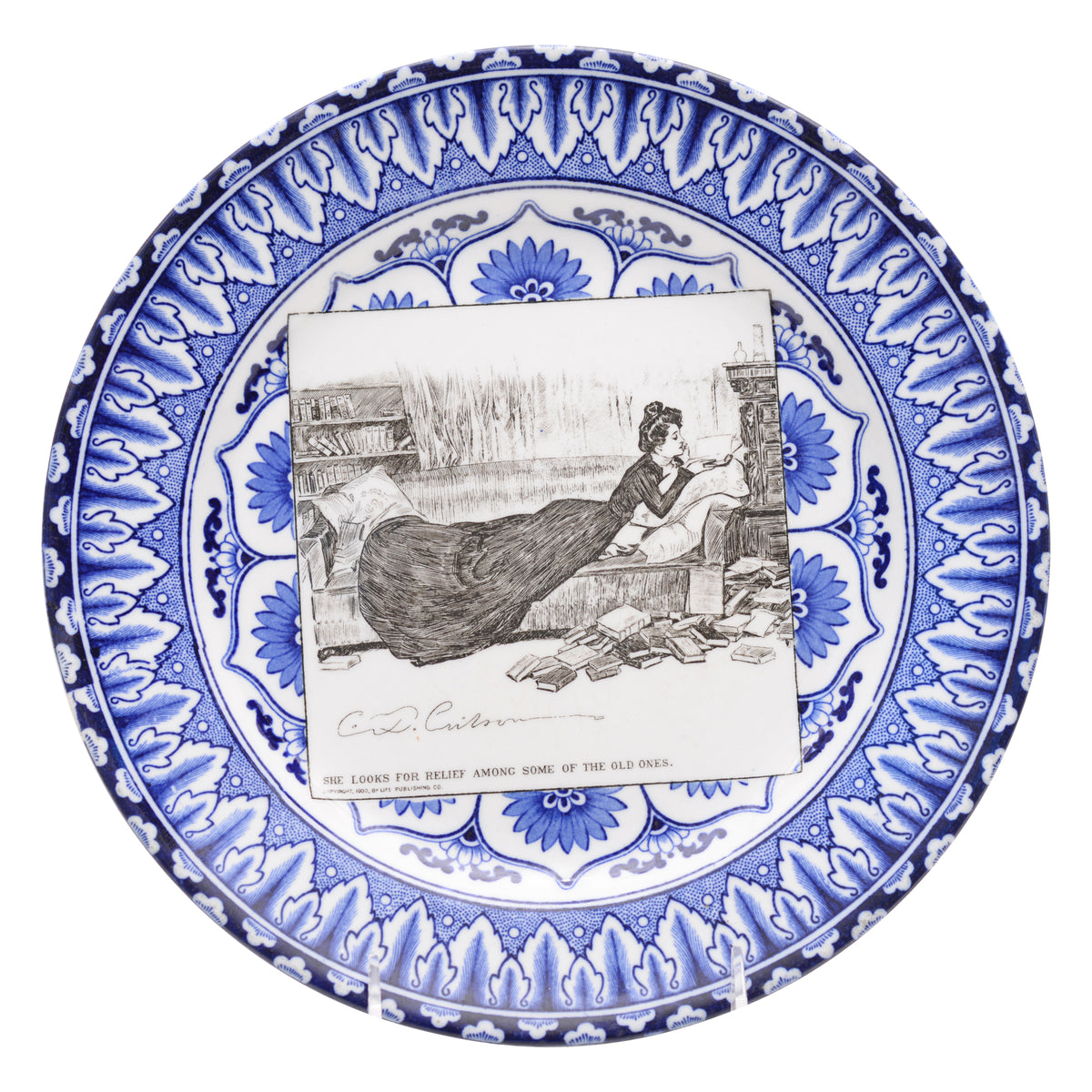 Gibson Girl "A Widow and her Friends" Plate