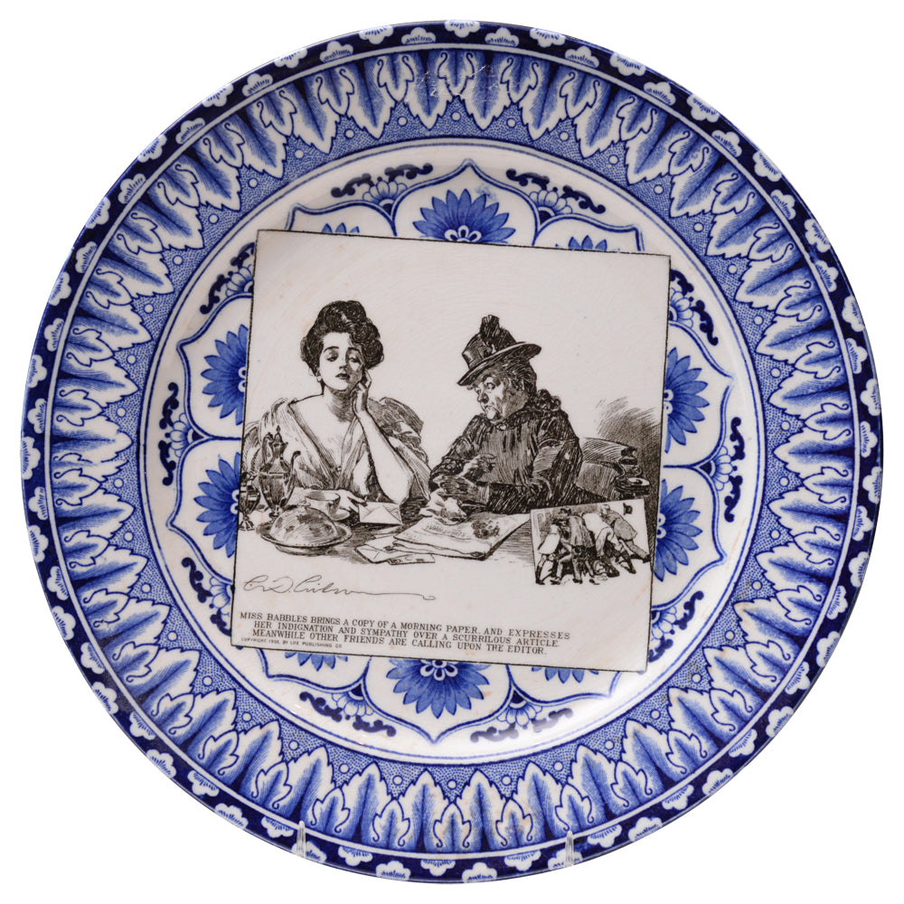 Gibson Girl "A Widow and her Friends" Plate