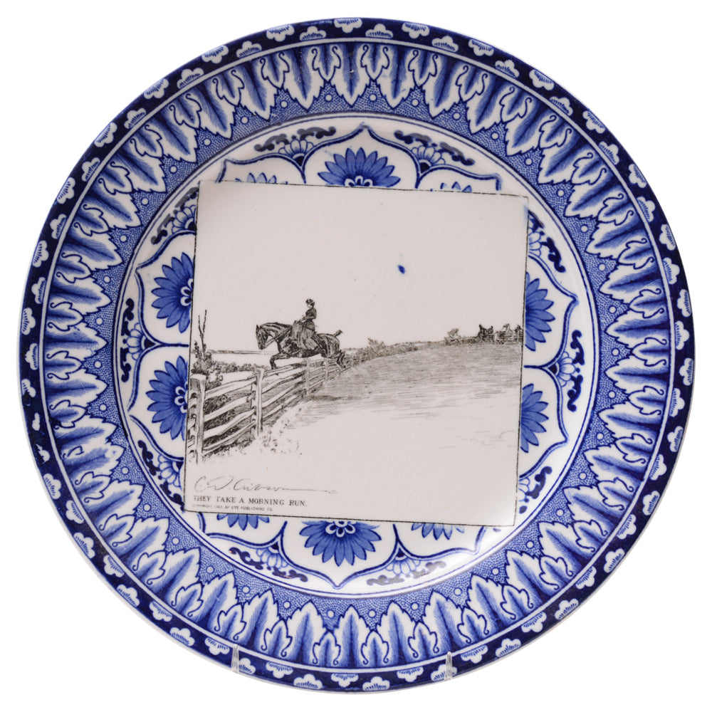 Gibson Girl "A Widow and her Friends" Plate