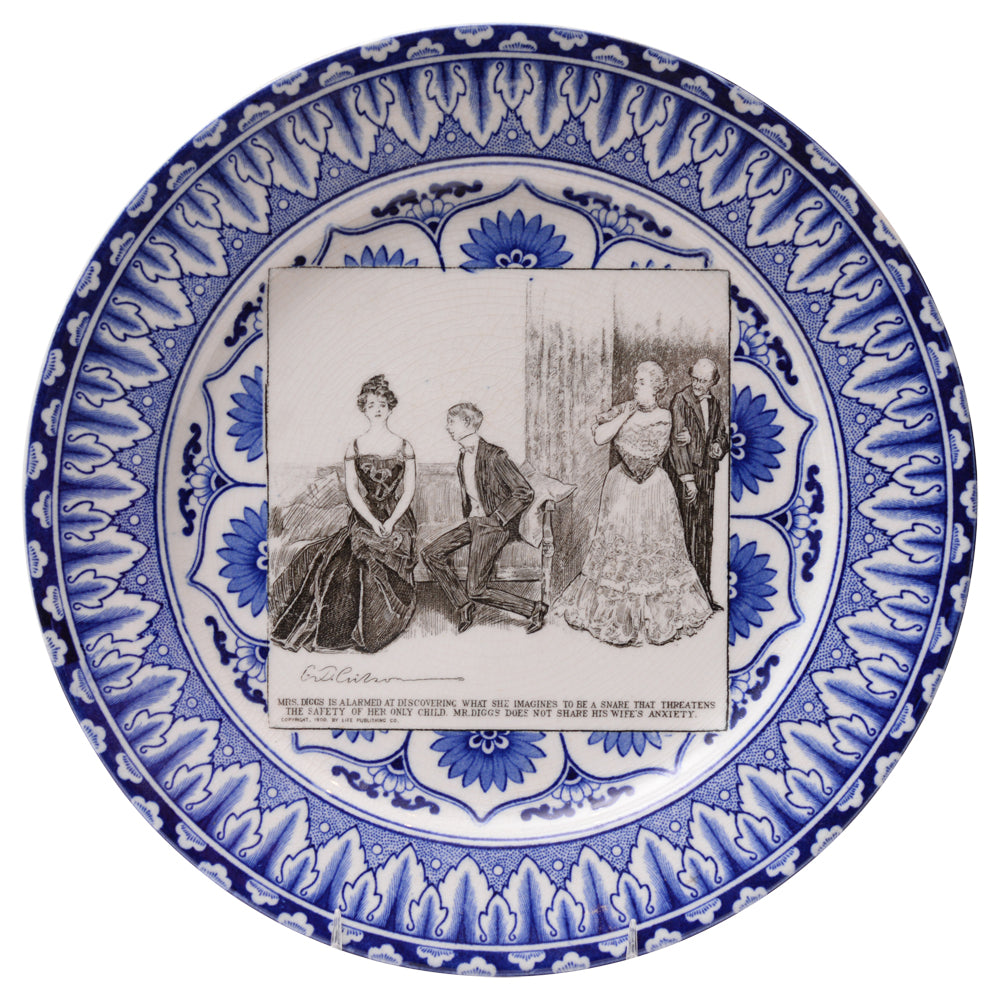 Gibson Girl "A Widow and her Friends" Plate