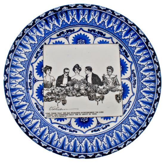 Gibson Girl "A Widow and her Friends" Plate