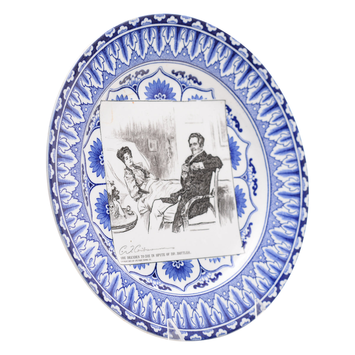 Gibson Girl "A Widow and her Friends" Plate