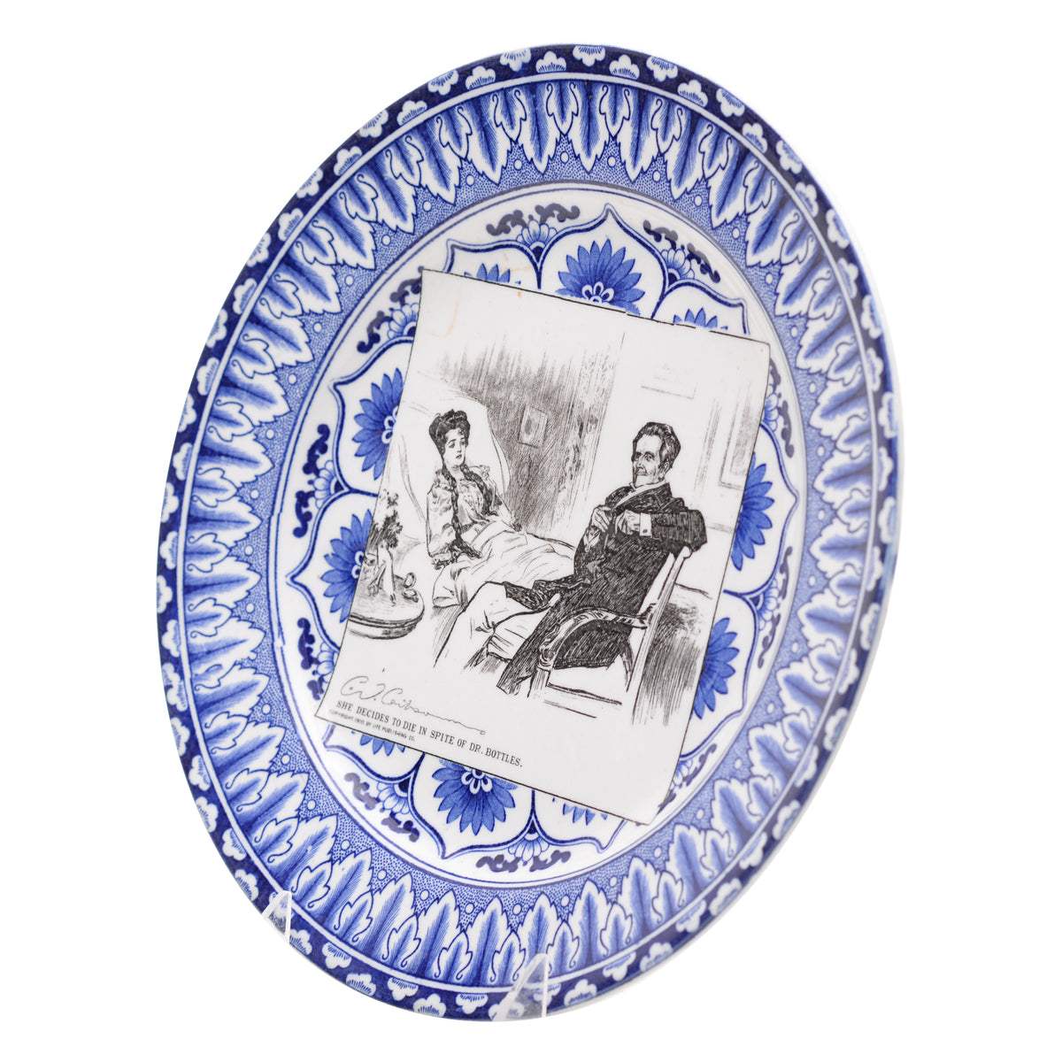 Gibson Girl "A Widow and her Friends" Plate