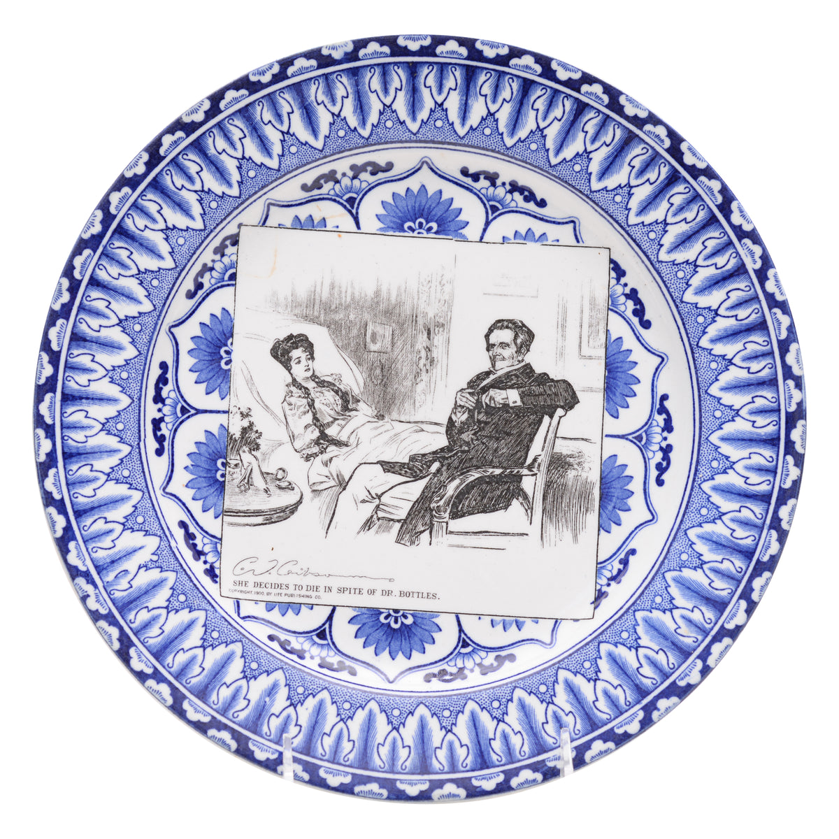 Gibson Girl "A Widow and her Friends" Plate