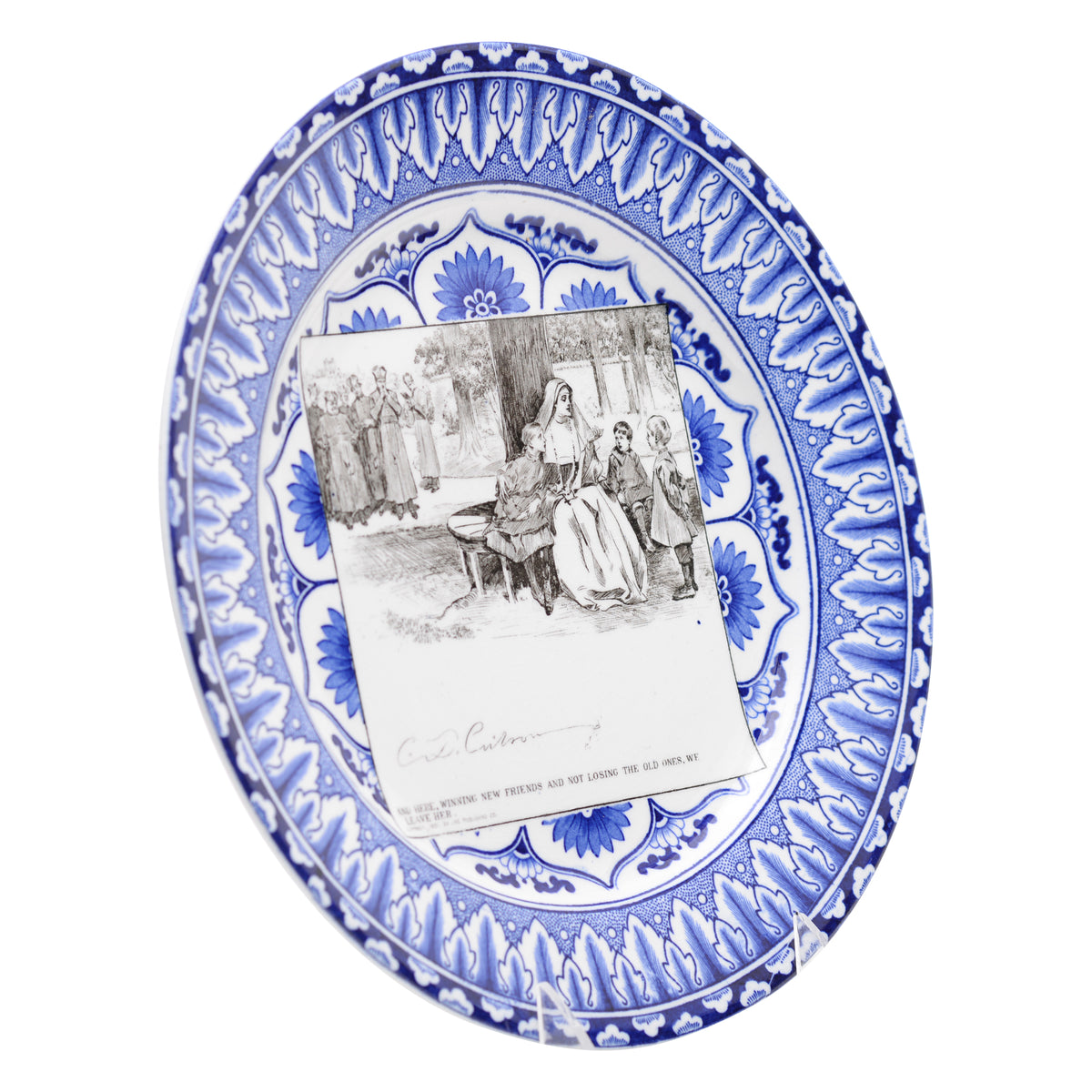 Gibosn Girl "A Widow and her Friends Plate