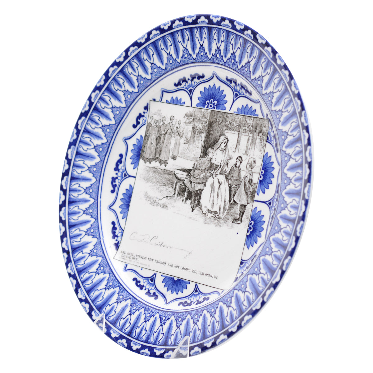 Gibosn Girl "A Widow and her Friends Plate