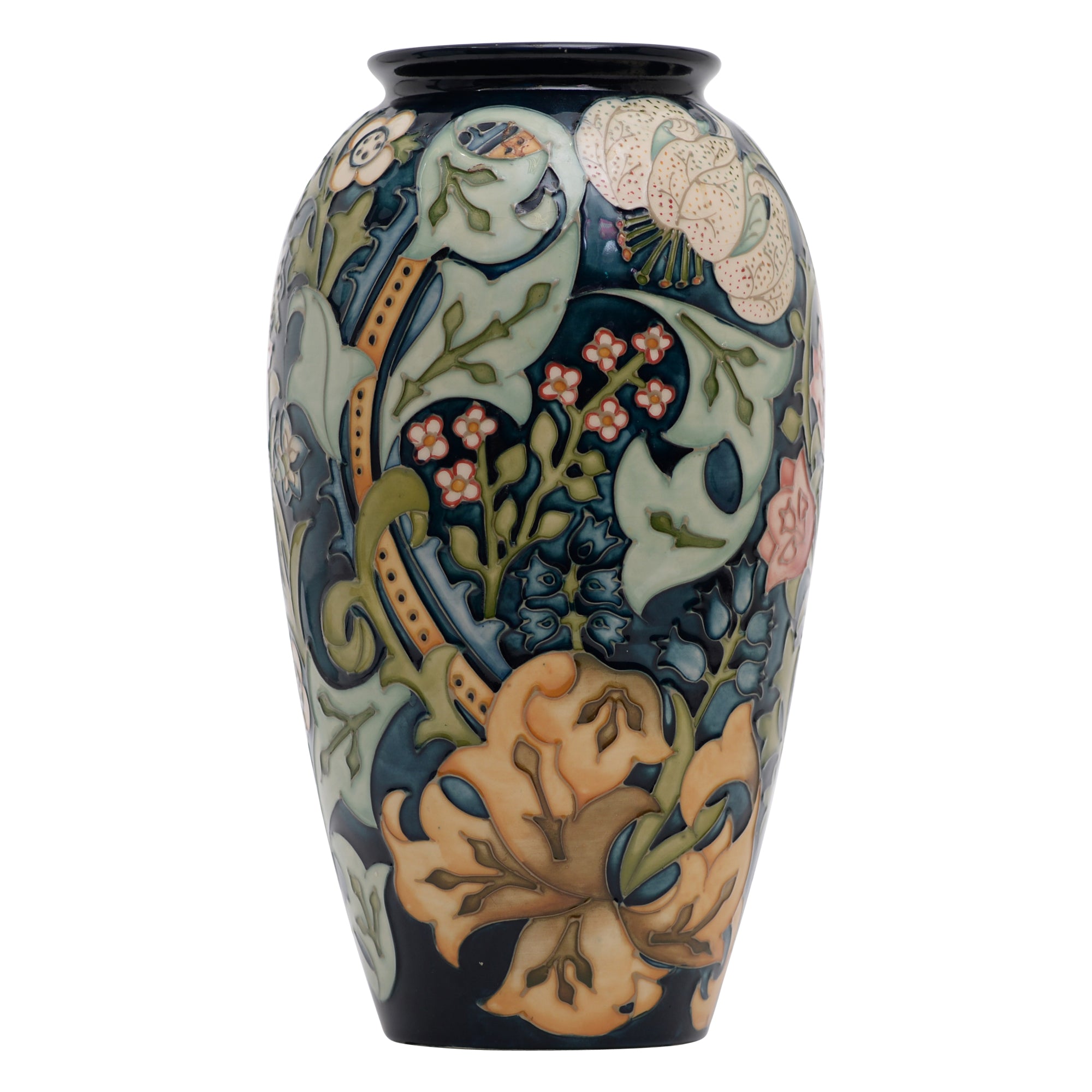 Pair of Golden Lily vases