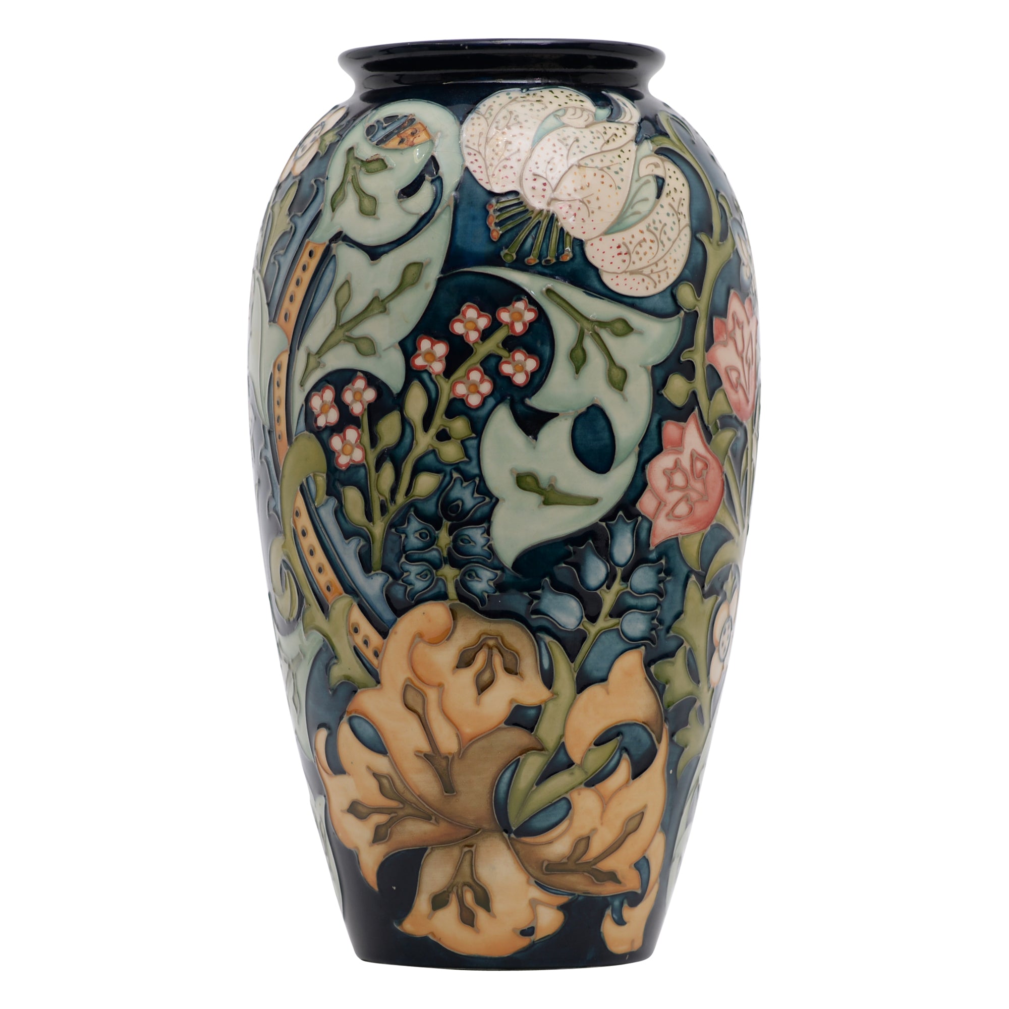 Pair of Golden Lily vases
