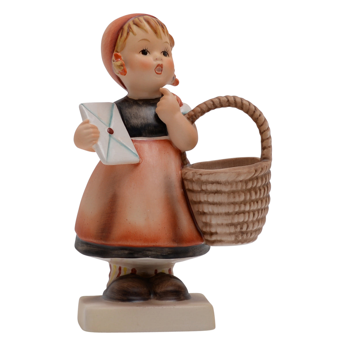 Meditation Girl w/ Letter & Basket  - TMK5