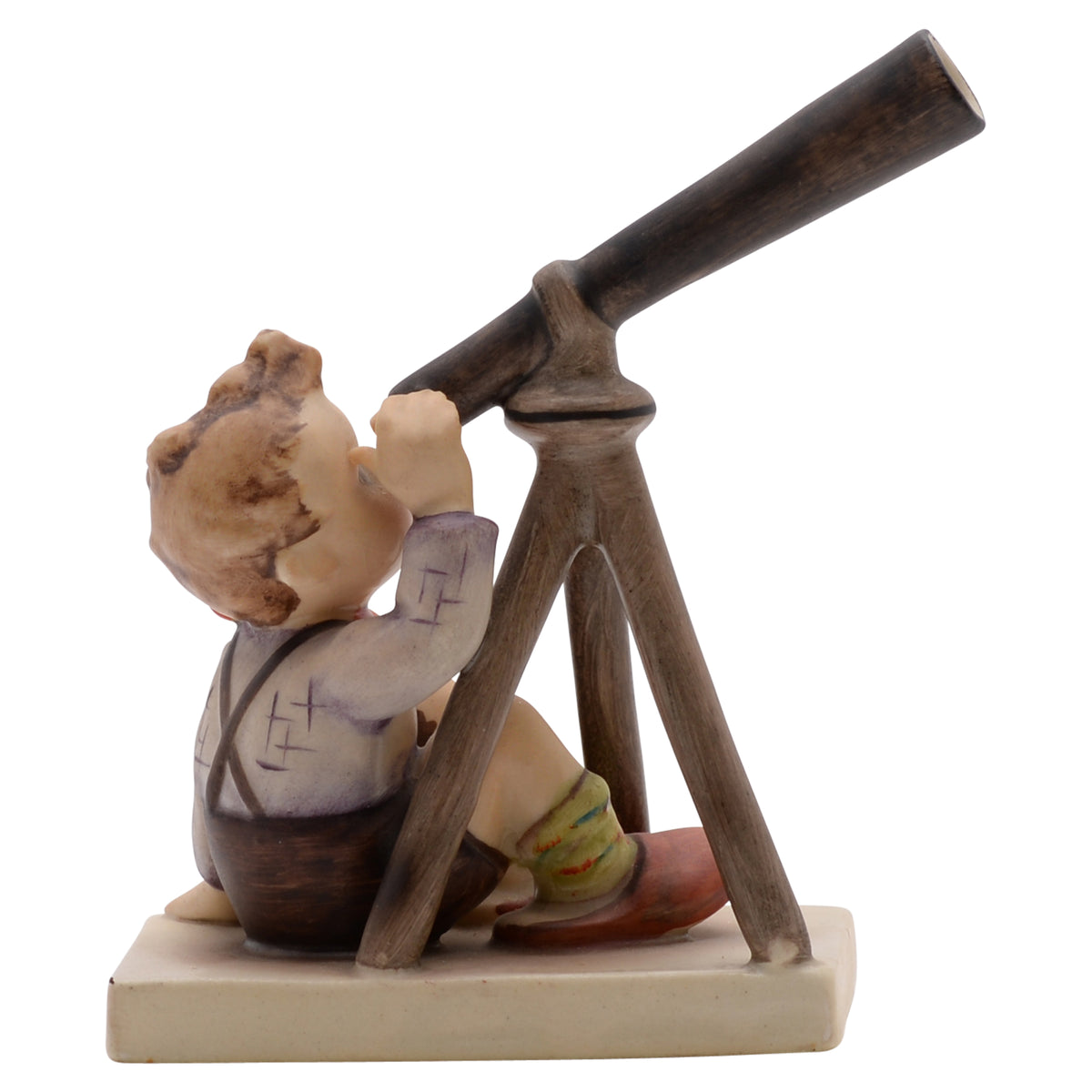 Vintage hummel "star gazer" mold #132 tmk 5 dated 1986 with initials  mint condition boy with telescope