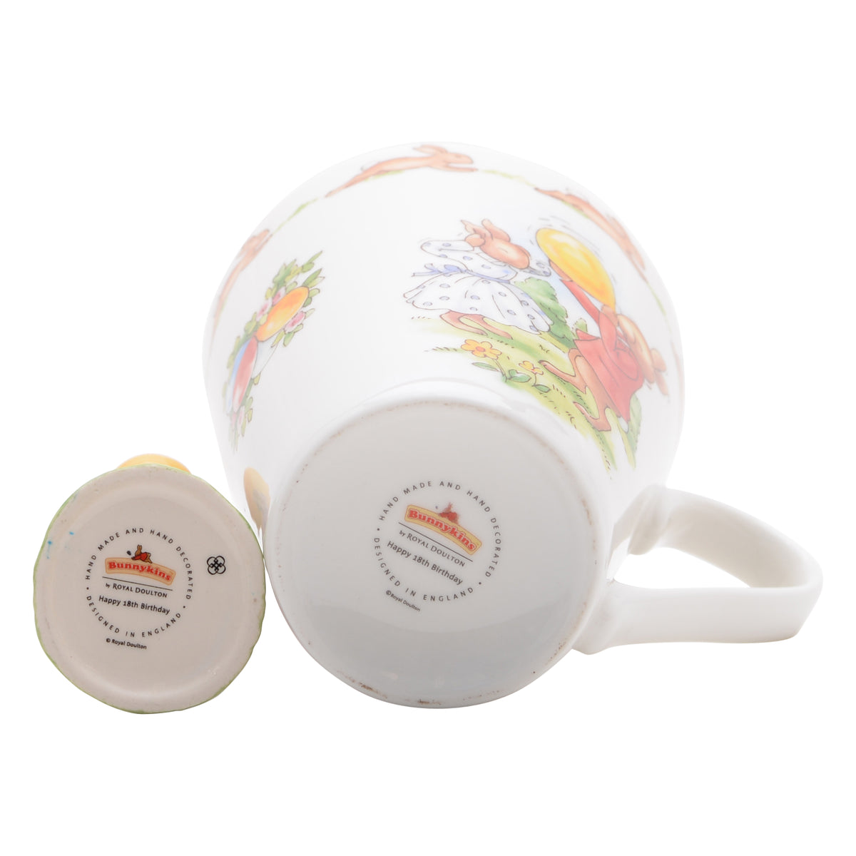Happy 18th Bunnykins mug set