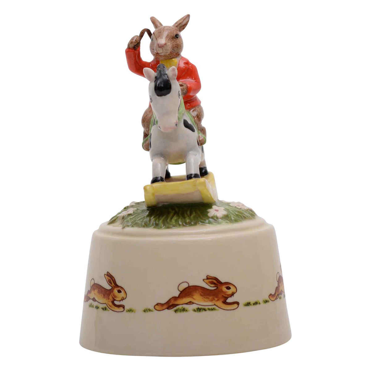 Hold Tight - Baby on Rocking Horse Bunnykins music box