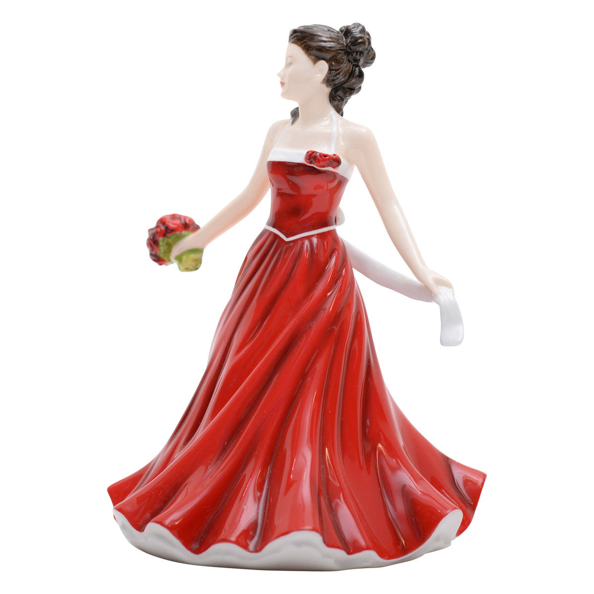 June-Rose flower of the month figurine