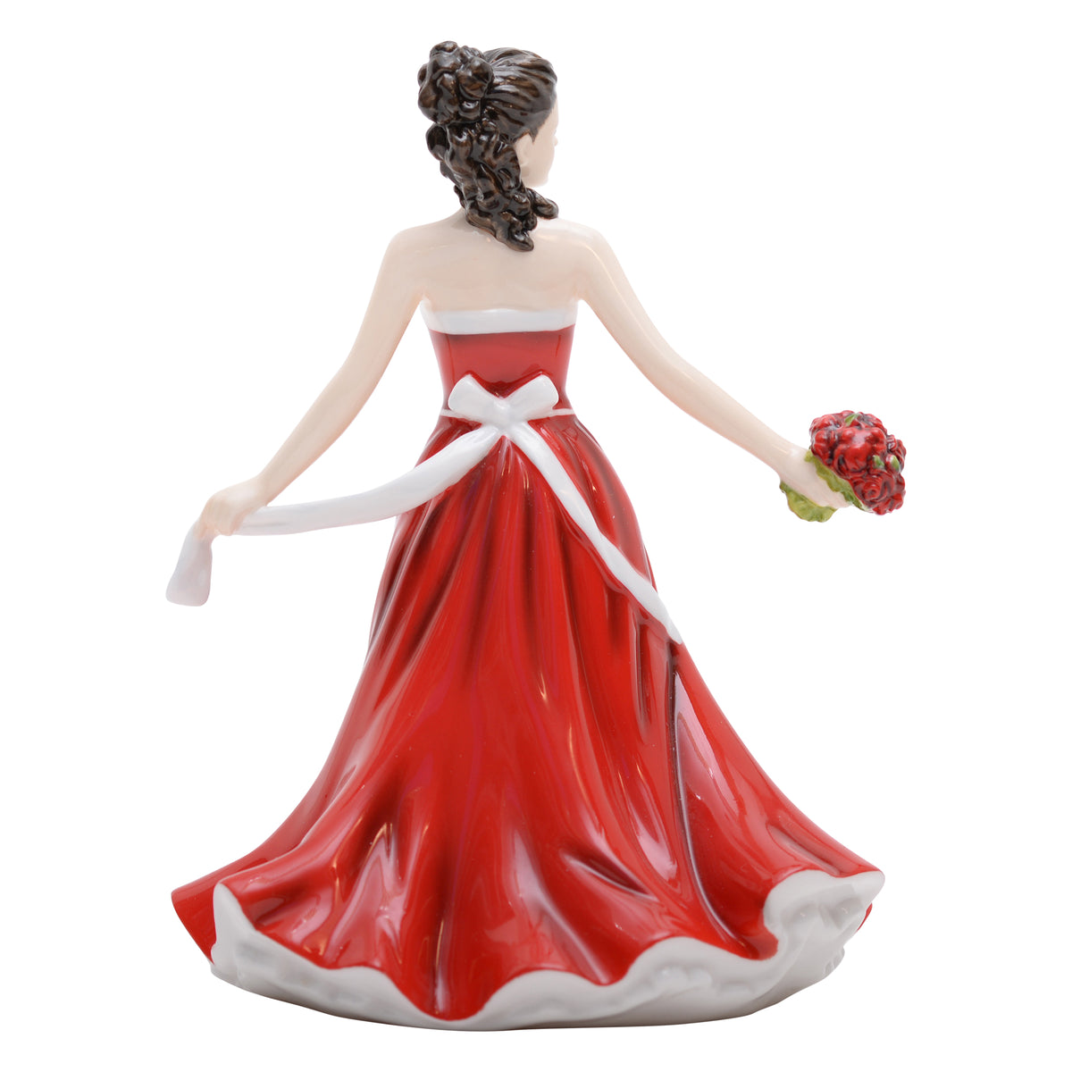 June-Rose flower of the month figurine