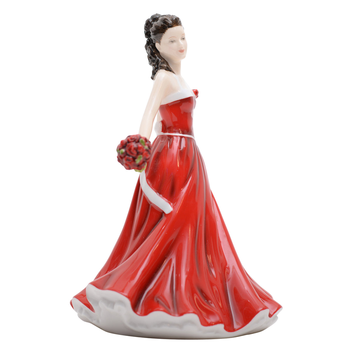 June-Rose flower of the month figurine