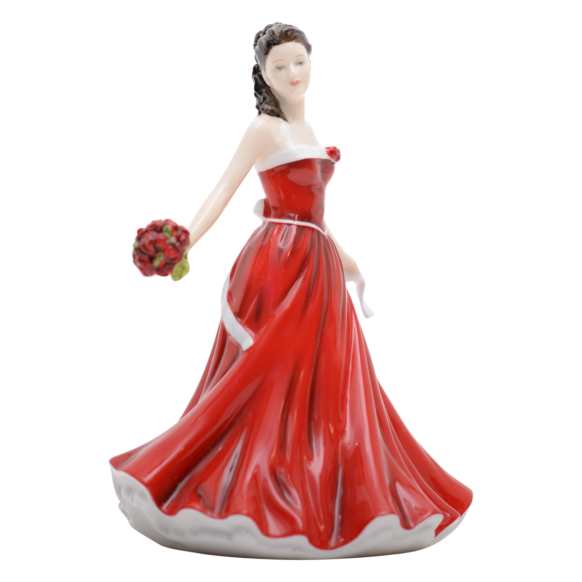 June-Rose flower of the month figurine