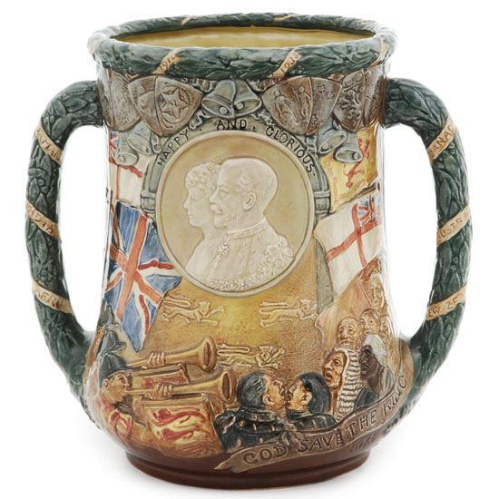 King George V and Queen Mary Silver Jubilee Large (no crowns)