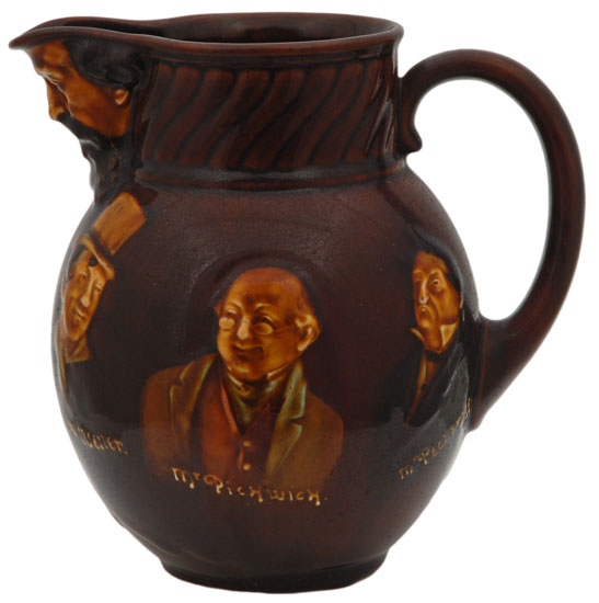 Kingsware The Dickens Jug With Silver Rim
