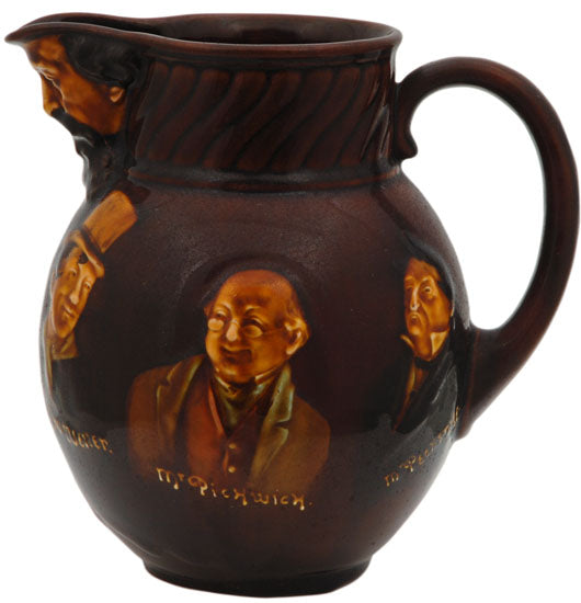 Kingsware The Dickens Jug With Silver Rim