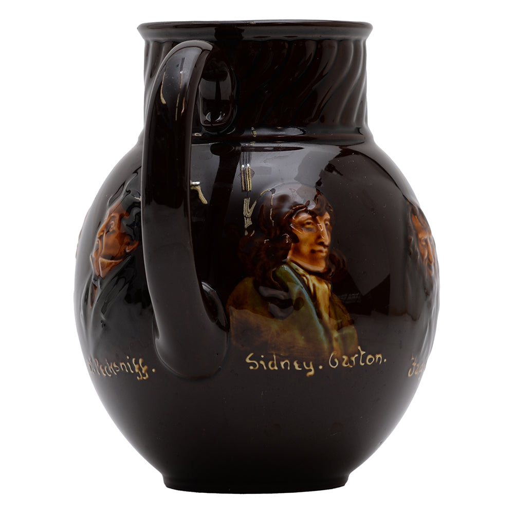 Kingsware The Dickens Jug With Silver Rim