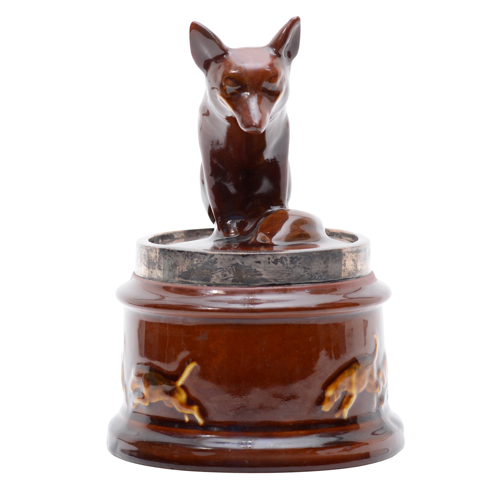 Hunting Fox  Tobacco Jar